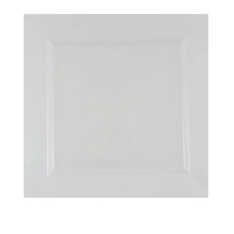 Porland Porselen 185621 Quadro Beyaz Düz Tabak - 1