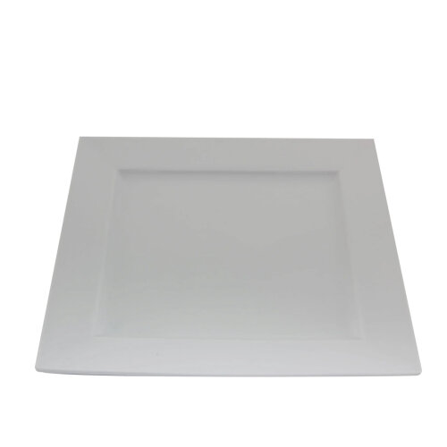 Porland Porselen 185621 Quadro Beyaz Düz Tabak - 2