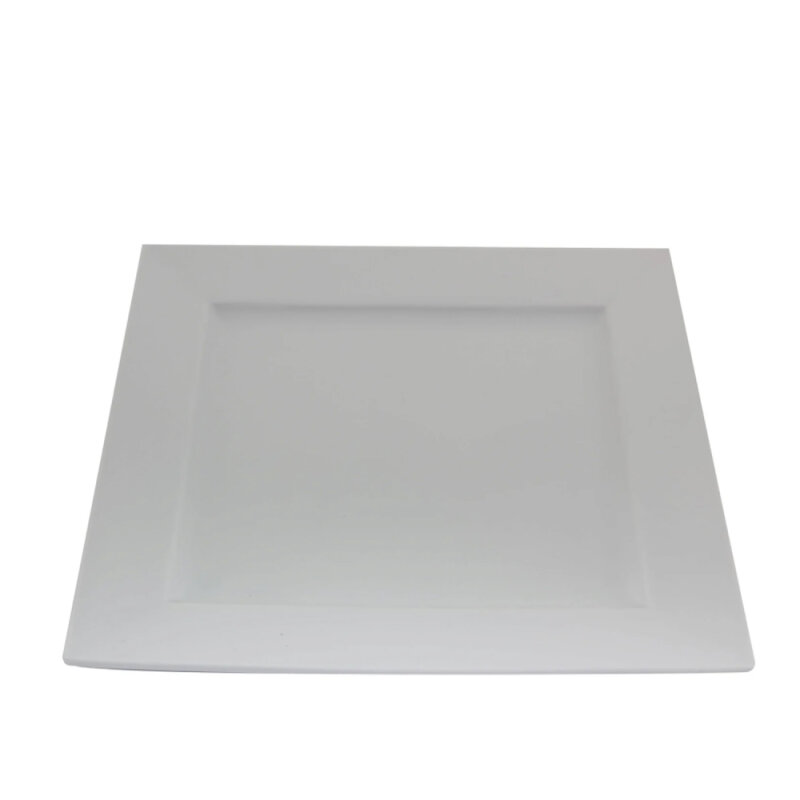 Porland Porselen 185621 Quadro Beyaz Düz Tabak - 2