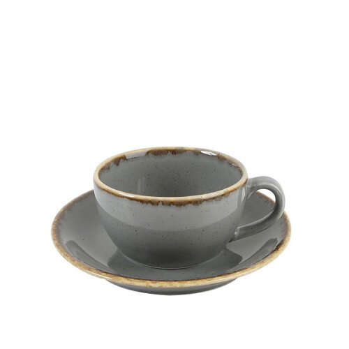 Porland Porselen 322125 Seasons Gri Çay Fincan 207 Cc - PORLAND PORSELEN