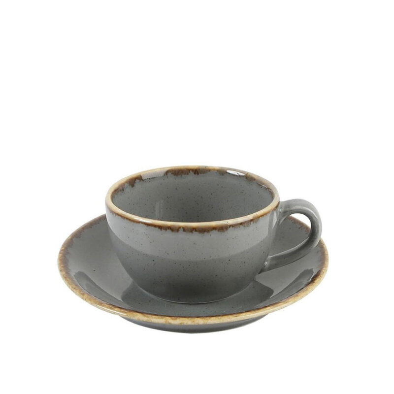 Porland Porselen 322125 Seasons Gri Çay Fincan 207 Cc - 1