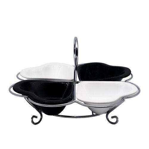 Ultraform Porselen 4'lü Kalp Sosluk - ULTRAFORM PORSELEN