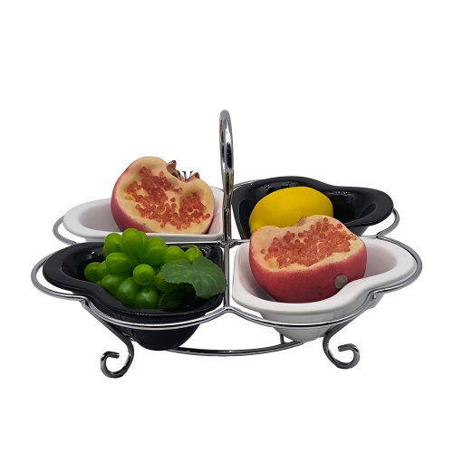 Ultraform Porselen 4'lü Kalp Sosluk - 2