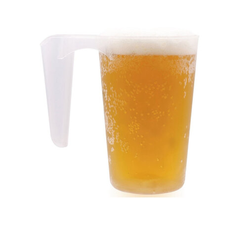 Pp Stoklanabilir Kulplu Bardak 568 Ml Şeffaf - RUBİKAP