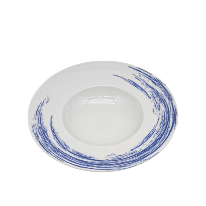 Tulu Porselen Risotto Tabağı 26Cm - Cresent Mavi - 1