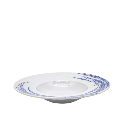 Tulu Porselen Risotto Tabağı 26Cm - Cresent Mavi - 2