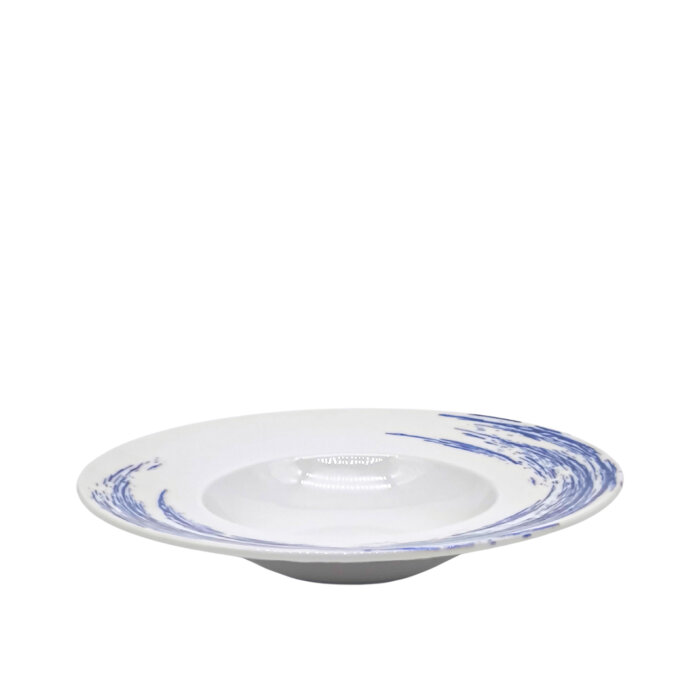 Tulu Porselen Risotto Tabağı 26Cm - Cresent Mavi - 2