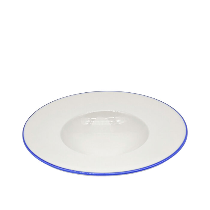 Tulu Porselen Risotto Tabağı 26cm - File 33 Mavi SNM26RTF33 - 1