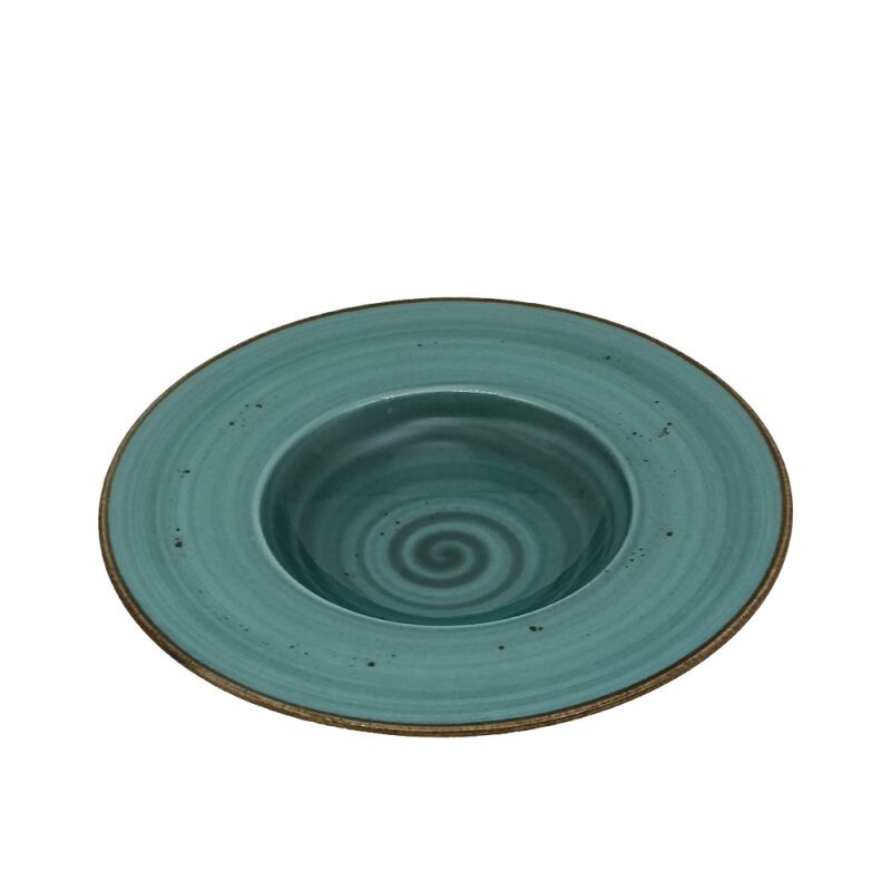 Zest Porcelain Rısotto Tabağı 26Cm -Paris Turkuaz - 1