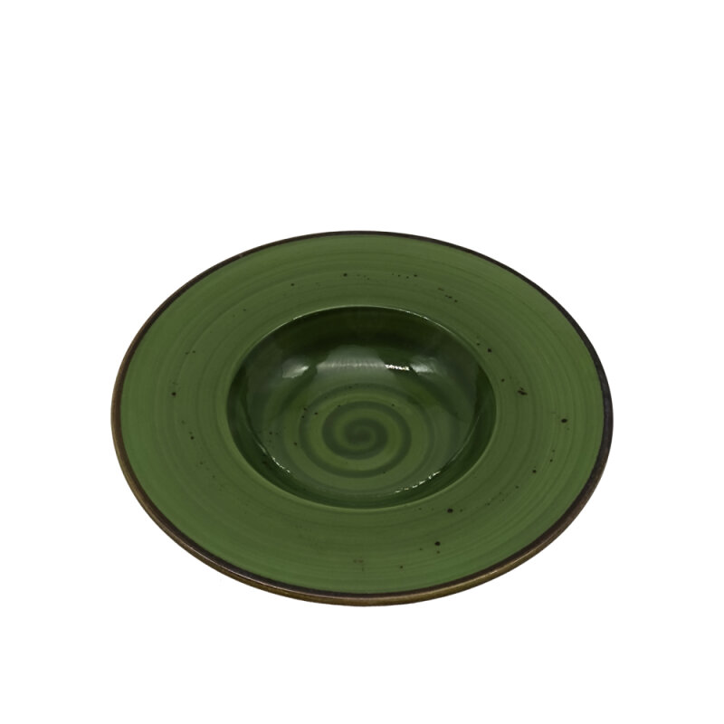 Tulu Porselen Risotto Tabağı 26cm – Reactıve 90 Çağla Yeşil SNM26RTR90 - 1