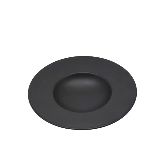 Tulu Porselen Risotto Tabağı 26cm - Saten 64 Siyah SNM26RTST64 - TULU PORSELEN