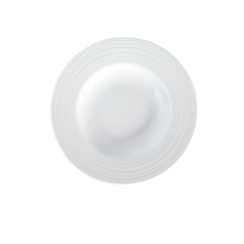 Zest Porcelain Rüzgar Çukur Tabak 23 cm-Krem - 1