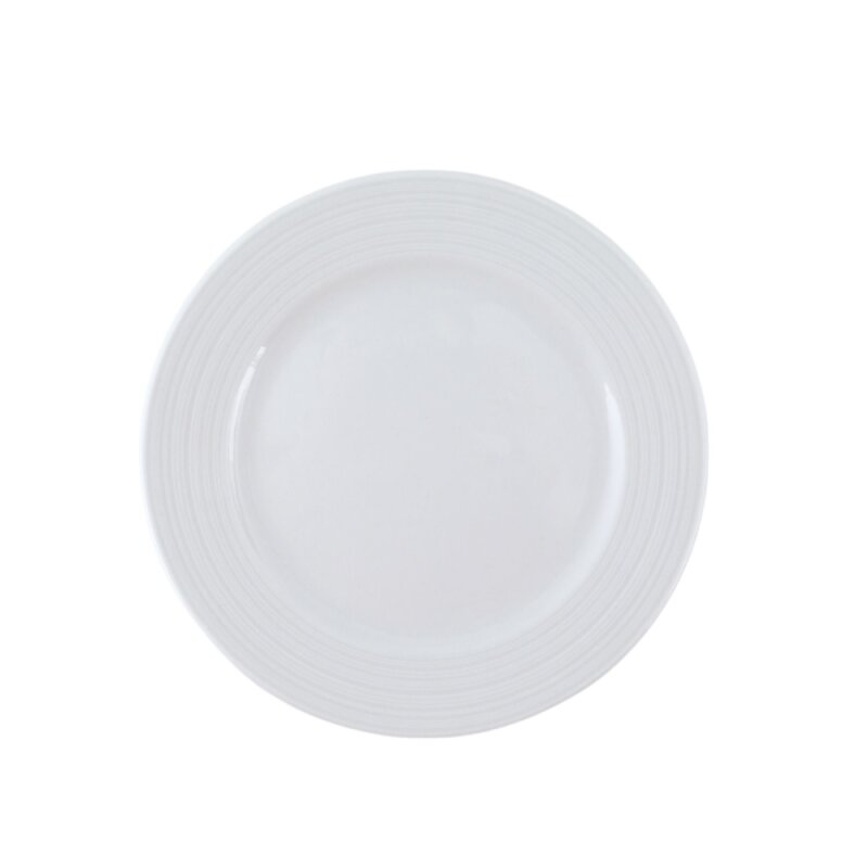 Zest Porcelain Rüzgar Düz Tabak 25 cm-Krem - 1