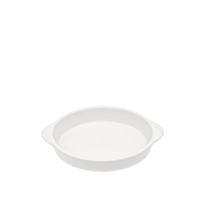 Tulu Porselen Salina Oval Kulplu Fırın Kabı 21Cm - Krem - 1