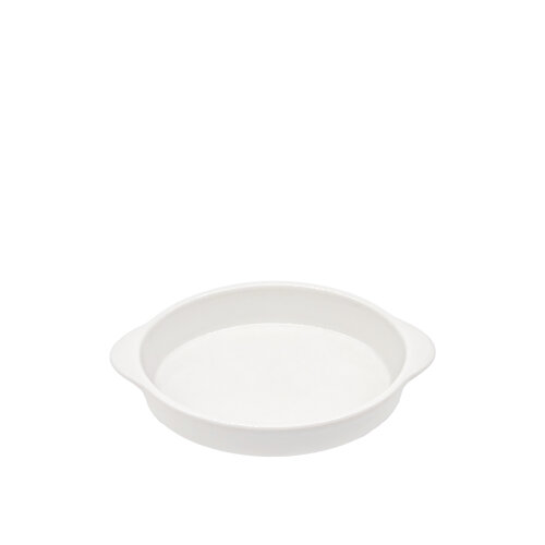 Tulu Porselen Salina Oval Kulplu Fırın Kabı 21Cm - Krem - TULU PORSELEN