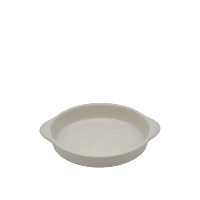 Tulu Porselen Salına Oval Kulplu Fırın Kabı 21cm - Krem SLN21OFK00 - 1