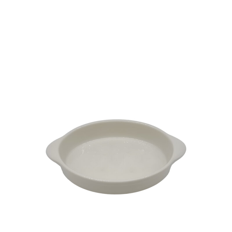 Tulu Porselen Salına Oval Kulplu Fırın Kabı 21cm - Krem SLN21OFK00 - 1
