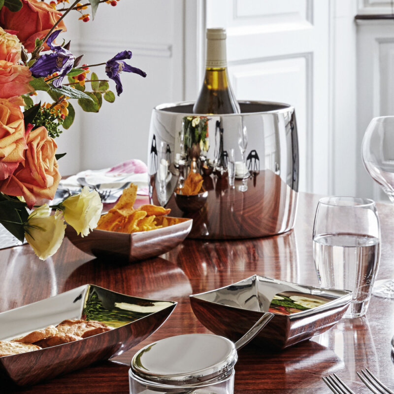 Sambonet Linea Q Peynir Kabı 12,5 cm 56525-01 - 2