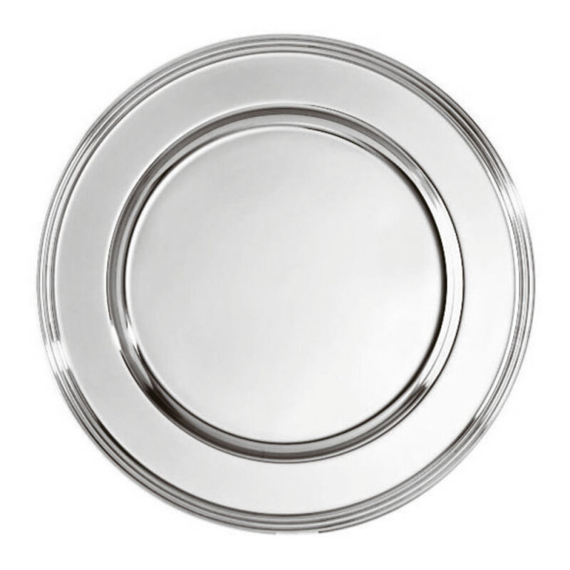 Sambonet Piatto Show Plate 31 cm Bordo Righe 56033-31 - 1