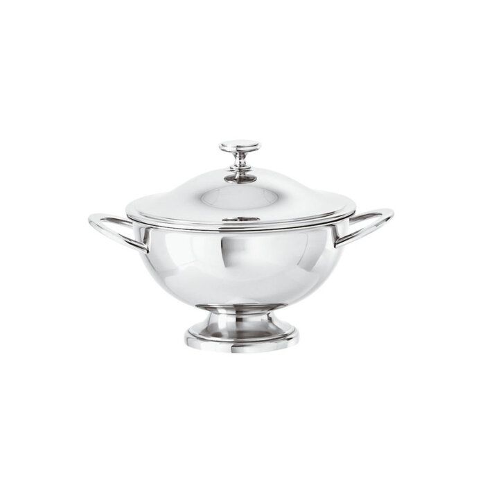 Sambonet Elite Soup Tureen Wıth Cover 20 cm Silverplated 55054-61 - 1