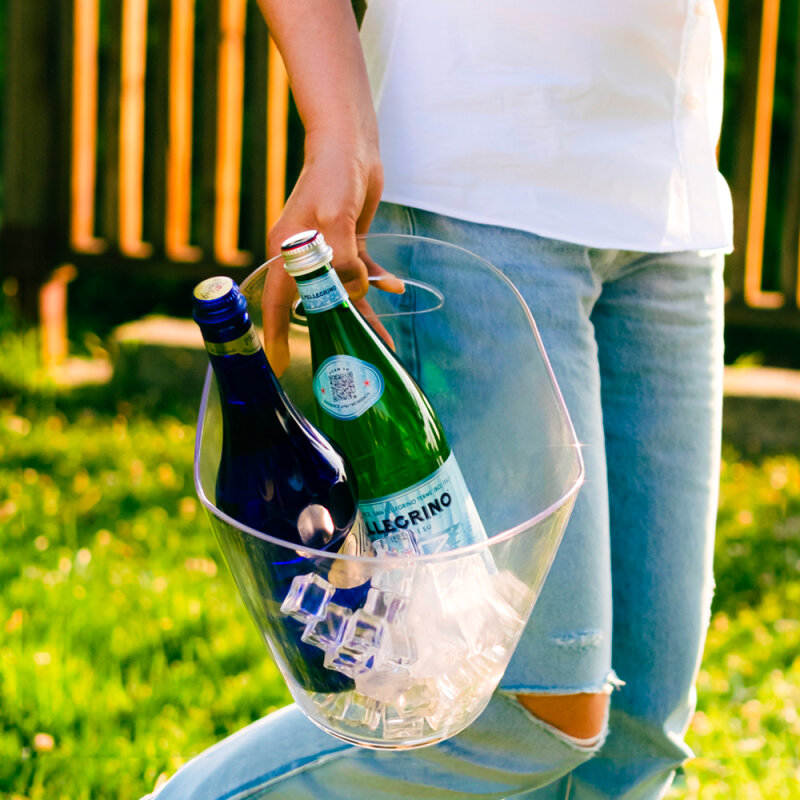 Rubikap Şampanya Kovası Ps 29 X 24 X 25 Cm Ps Şeffaf BK.400 - 2