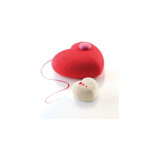 Silikomart Amorini 100 Kalp Silikon Kalıp 63X65 H 39 mm 36.186.99.0065 - SİLİKOMART