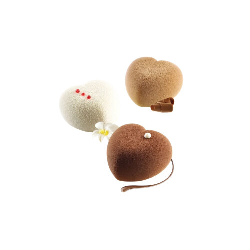 Silikomart Amorini 100 Kalp Silikon Kalıp 63X65 H 39 mm 36.186.99.0065 - 3