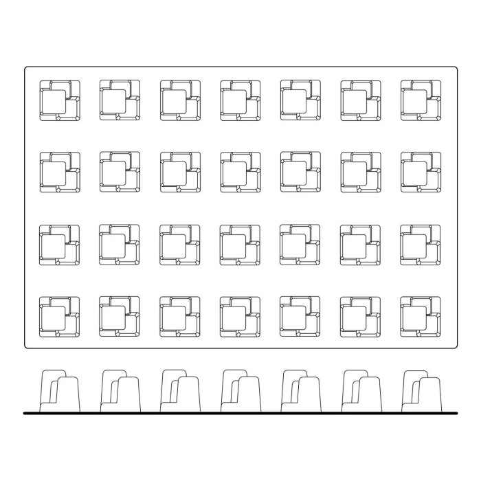 Silikomart 40X60 Sq019 28 Lı Skyline 52X52 Mm H 60 40.419.20.0000 - 3