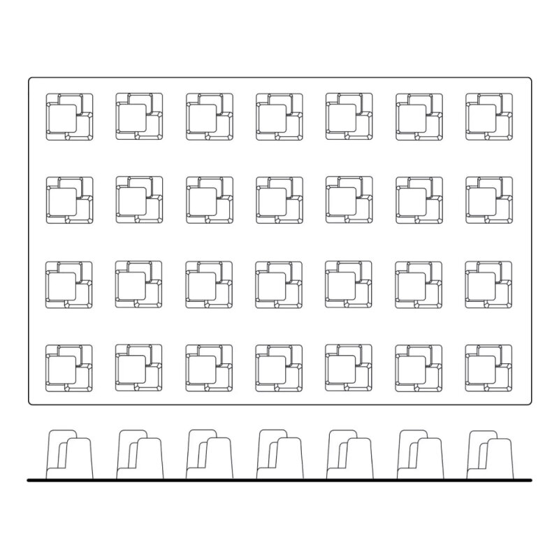 Silikomart 40X60 Sq019 28 Lı Skyline 52X52 Mm H 60 40.419.20.0000 - 3