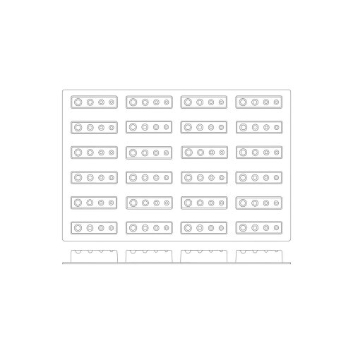 Silikomart 40X60 Sq023 24 Lu Pois 117X29,4 Mm H 33 40.423.20.0000 - 3