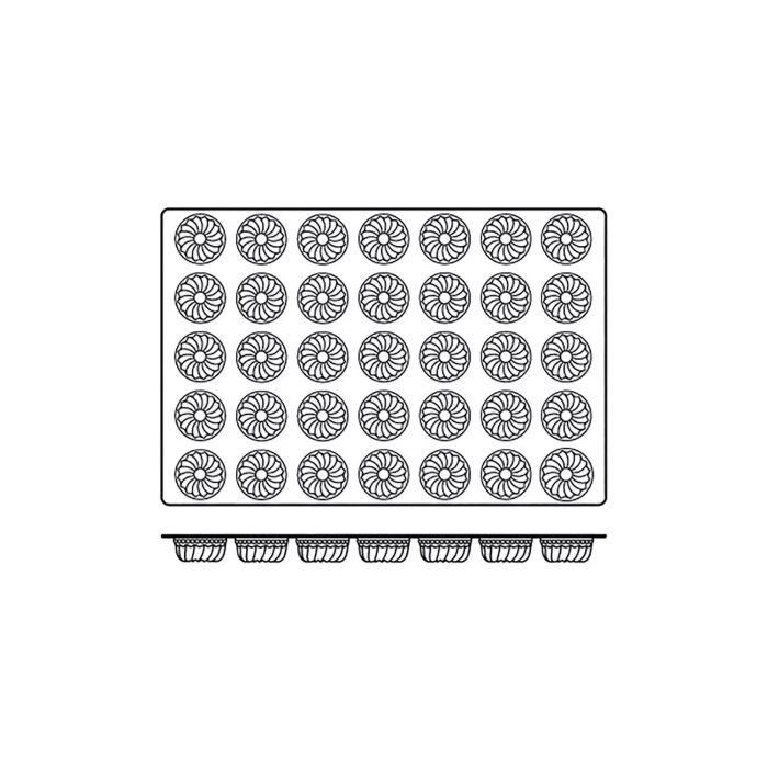Silikomart 40X60 Sq049 35 Li Mid Gugelhopf Ø 60 Mm 40.449.20.0000 - 2