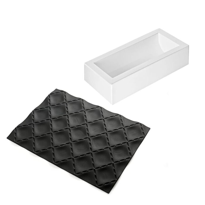 Silikomart Kıt Bûche Matellassé03 Silikon Kalıp 250X90 25.053.99.0065 - 3