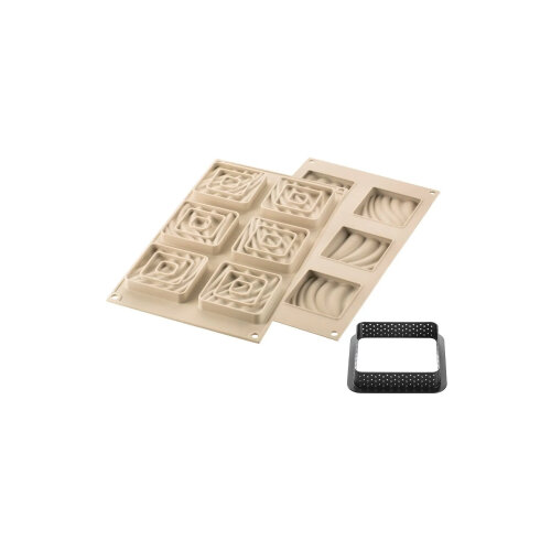 Silikomart Kit Mini Tarte Silikon Pasta Kalıp Set 25.304.13.0065 - 6