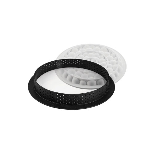 Silikomart Kıt Tarte Rıng Bubble Silikon Kalıp Ø190 mm -20.403.87.0065 - 4