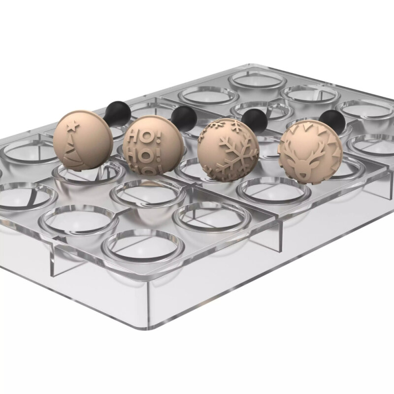 Silikomart Semisfera01 Çikolata Stampa 4'lü Silikon 25.914.86.0065 - 2