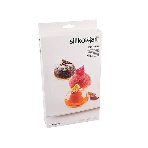 Silikomart Sf002 - Silikon Kalıp Mould N. 6 Half-Spheres Ø70 H - 3