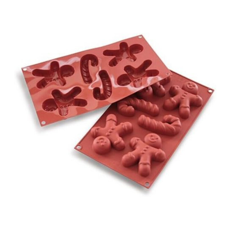 Silikomart Sf106 Gıngerbread Man Silikon Kalıp 94,5 X 78 H:21 mm 16.106.00.0000 - 1