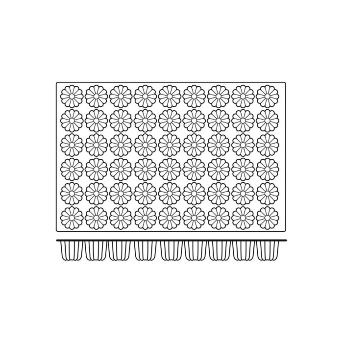 Silikomart Sq002 Black Cannele' Silikon Kalıp 60X40 N. 54 Ø56 40.402.20.0000 - 3