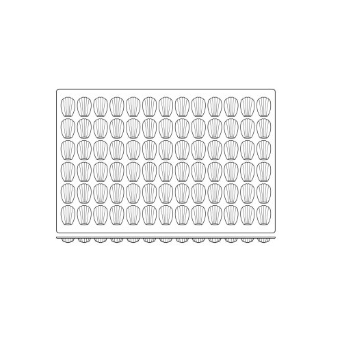 Silikomart Sq030 60X40 N. Madeleine Black Silikon Kalıp 40.430.20.0000 - 3