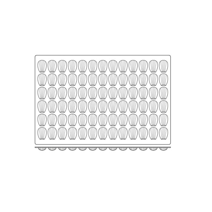 Silikomart Sq030 60X40 N. Madeleine Black Silikon Kalıp 40.430.20.0000 - 3