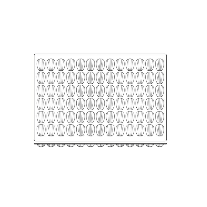 Silikomart Sq030 60X40 N. Madeleine Black Silikon Kalıp 40.430.20.0000 - 3