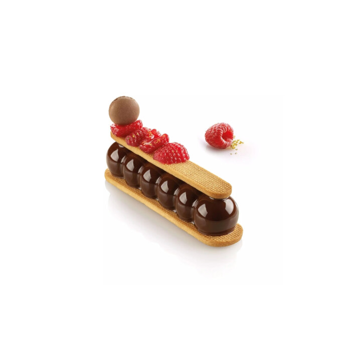 Silikomart Truffle Eclair 75 -Silikon Kalıp N.8 130X31 36.362.87.0065 - 1