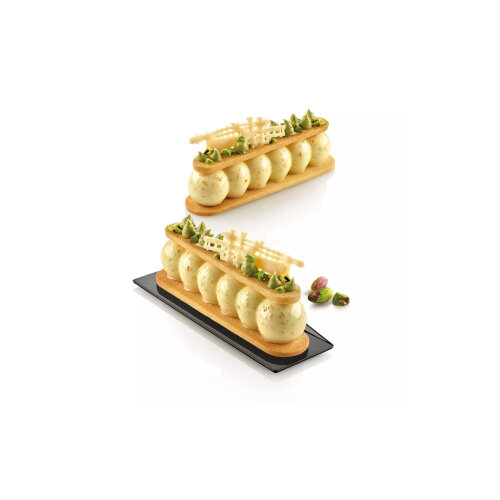 Silikomart Truffle Eclair 75 -Silikon Kalıp N.8 130X31 36.362.87.0065 - 3