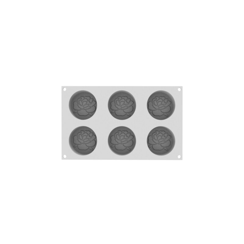 Silikomart Valentine 110 Silikon Kalıp N.6 Ø 70 h:30 mm 36.445.87.0065 - 3