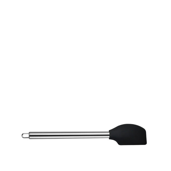 Silikon Spatula Çelik Saplı Siyah - 1