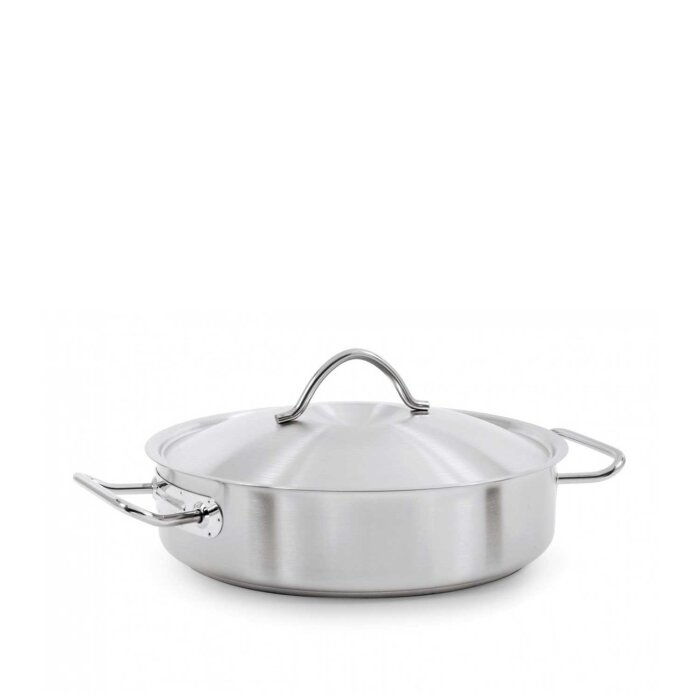 Kapp Silindirik Orta Sığ Kapaklı Tencere 40X8 Cm - 1