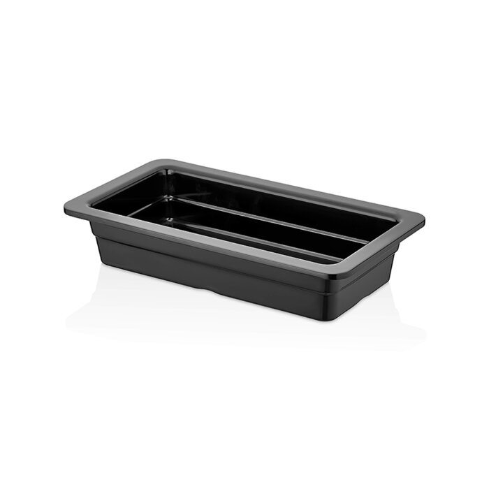 Atlasform Melamin Siyah Küvet Gn 1/3 - 65 Mm 32,5*17,7 cm - 1
