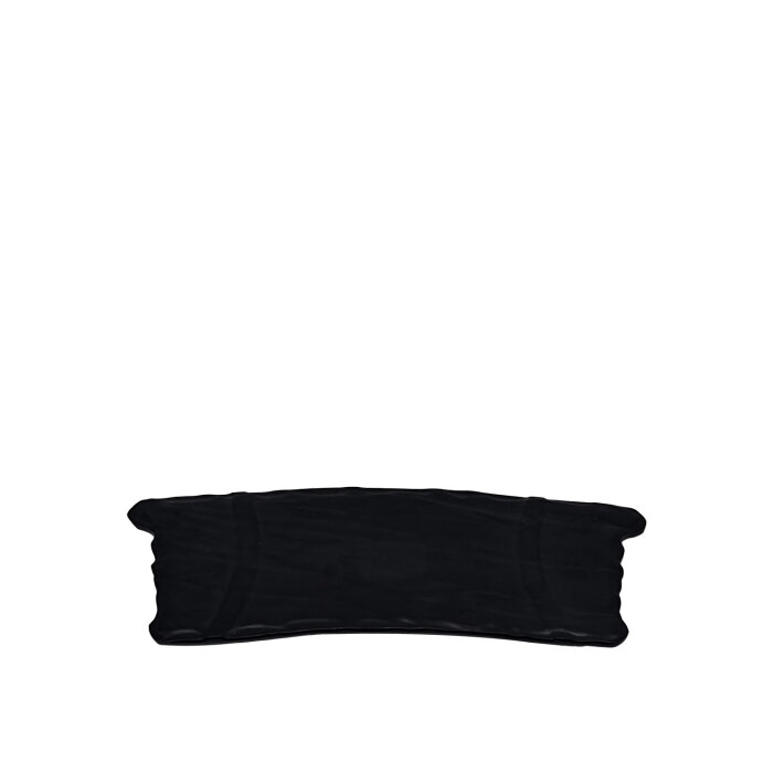 Siyah Melamin Kavisli D.Gen Taş Görünümlü Tepsi 36Cm - 1