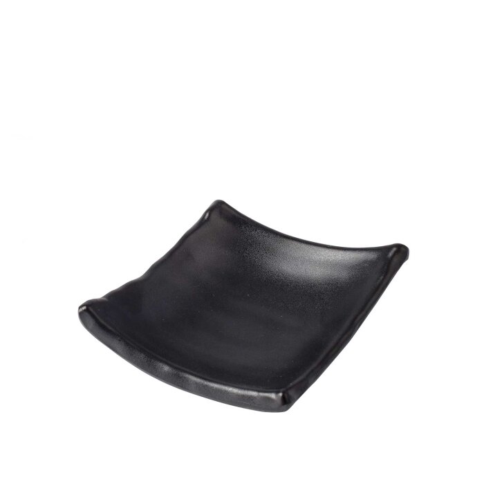 Siyah Melamin Minimal Kase Baklava 14X11X3Cmx6.5Cm - 1