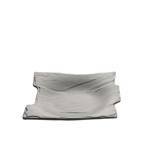 Siyah Melamin Taş Görünümlü Çukur Sunum Tabak 21Cm - ULTRAFORM MELAMİN